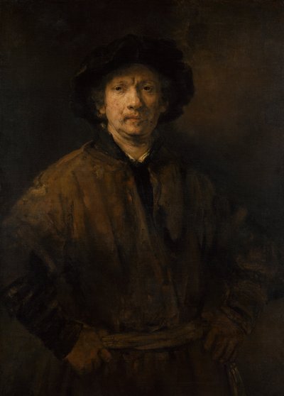 Large Self-Portrait by Rembrandt van Rijn
